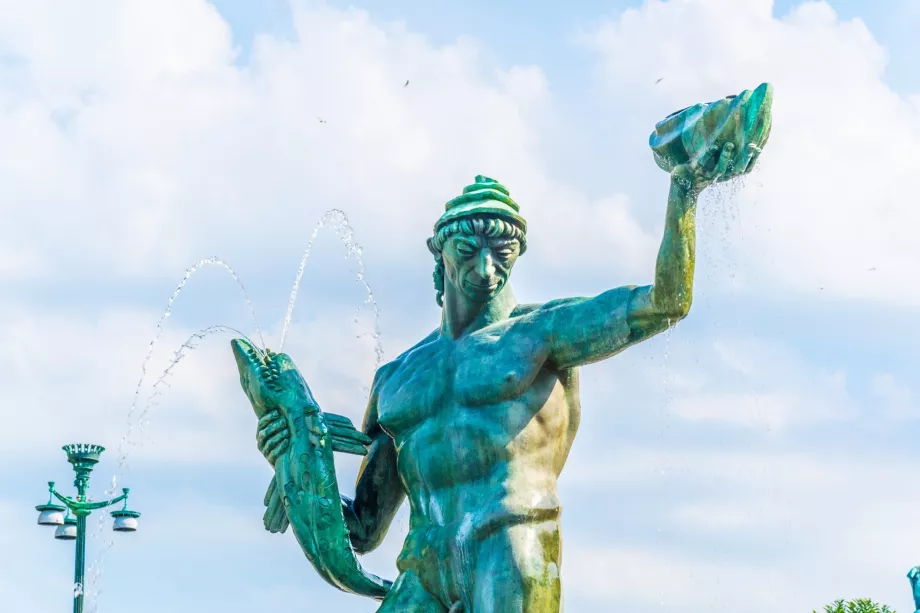 Poseidon-Statue in Göteborg