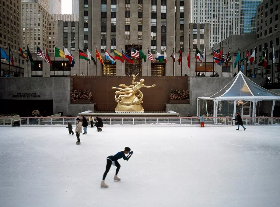 Eisbahn im Rockefeller Center