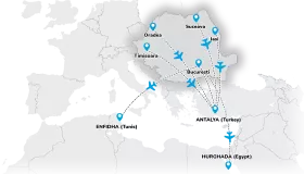 Fly lili - Streckenkarte aus Rumänien