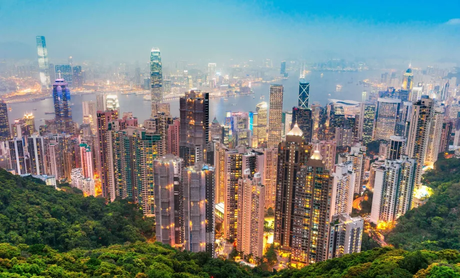 Victoria peak - view of Hong Kong