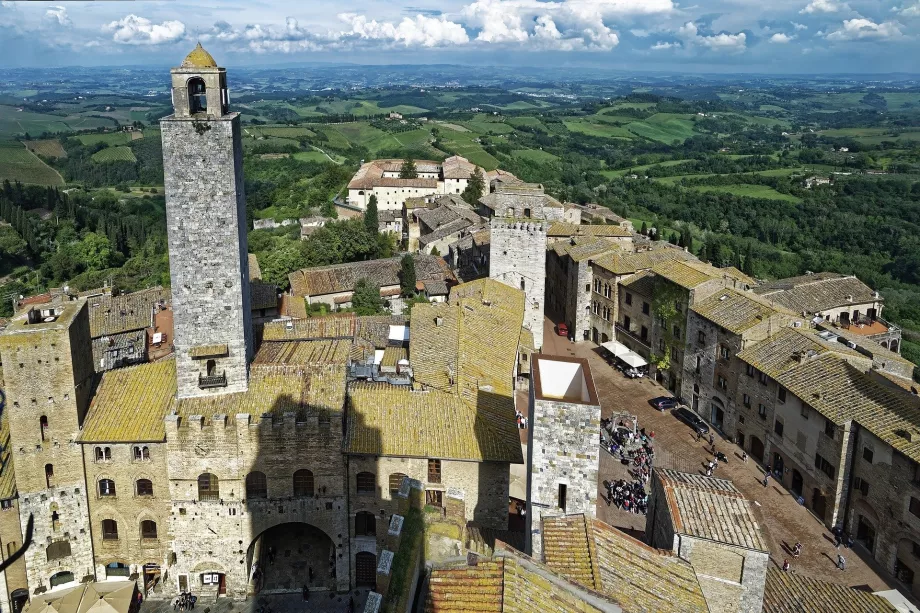 Blick vom Turm Torre Grossa