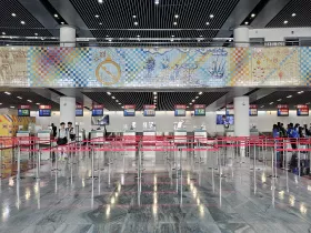 Macao Airport departure hall