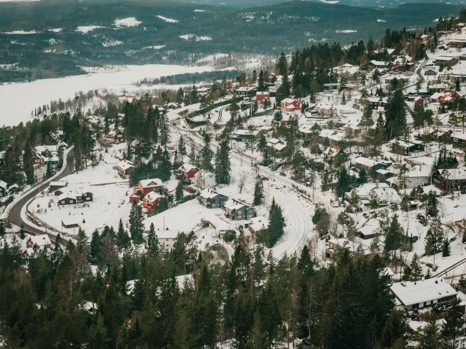 Nordische Landschaft am Rande von Oslo