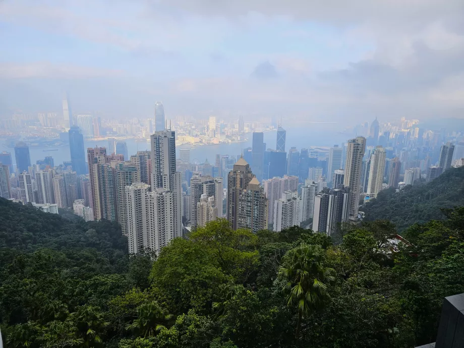 Blick vom Dach von The Peak Galleria