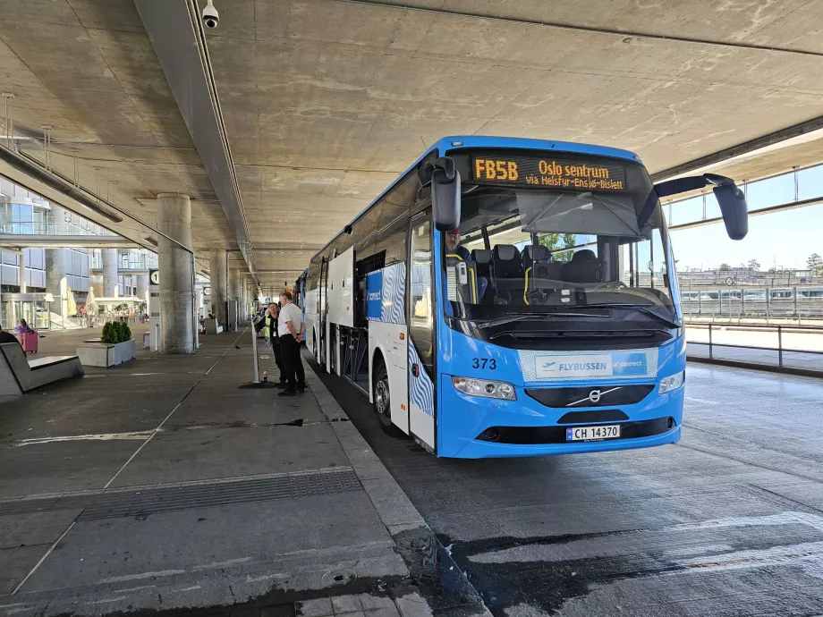 Flybussen Richtung Zentrum