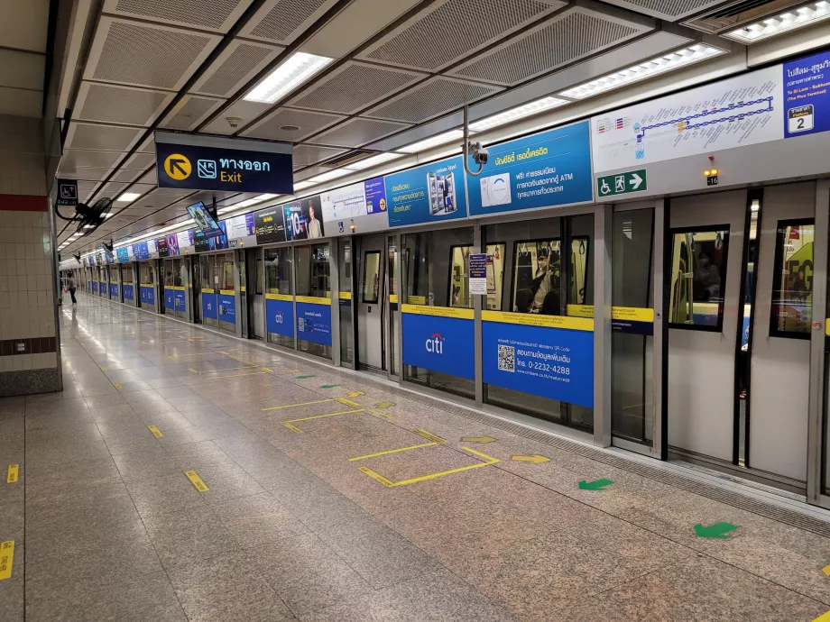 Bahnsteige in der U-Bahn