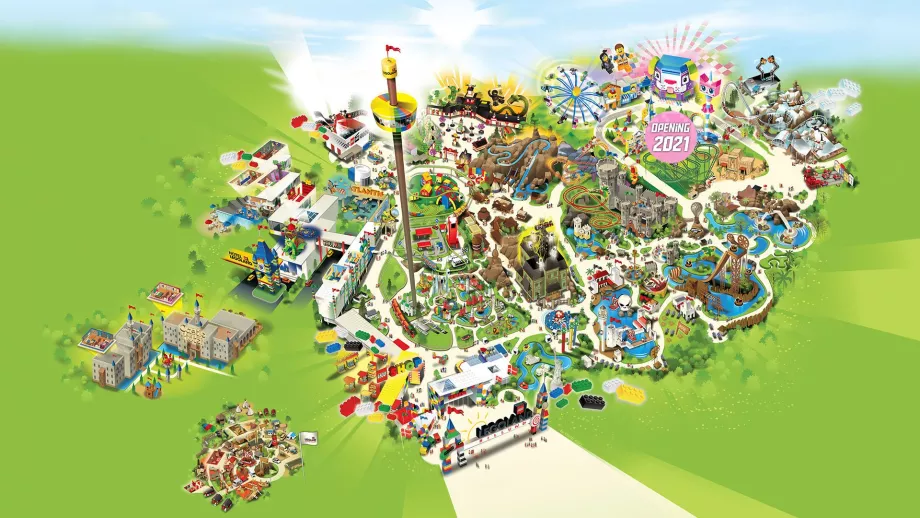 Karte von Legoland Billund