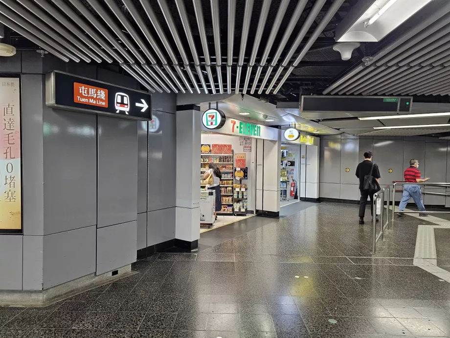 Geschäfte in Metrostationen