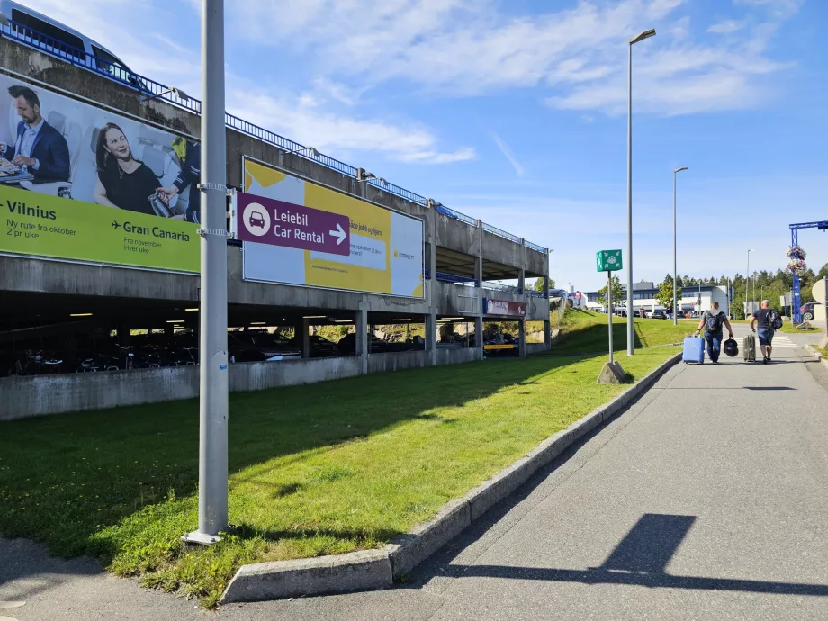 Der Weg zur Autovermietung