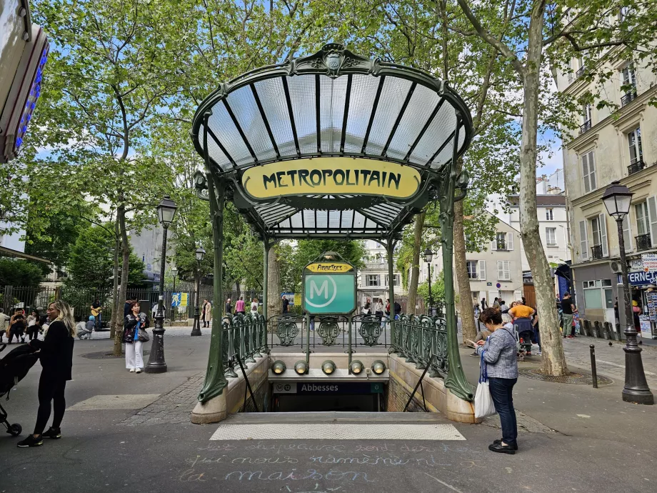 Metro-Eingang, Bahnhof Abbesses