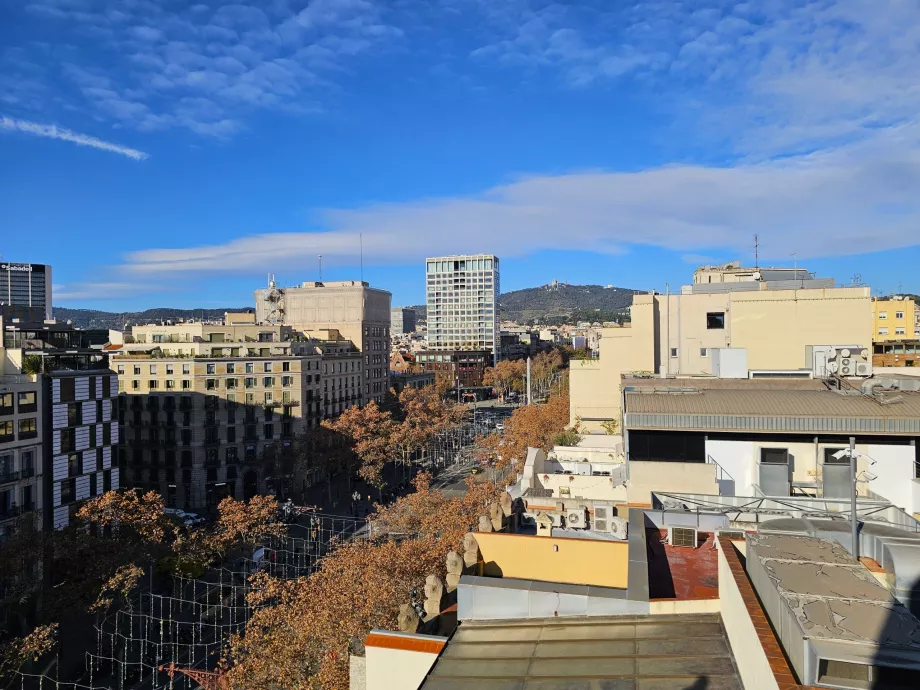 Blick von der Terrasse des Casa Milá