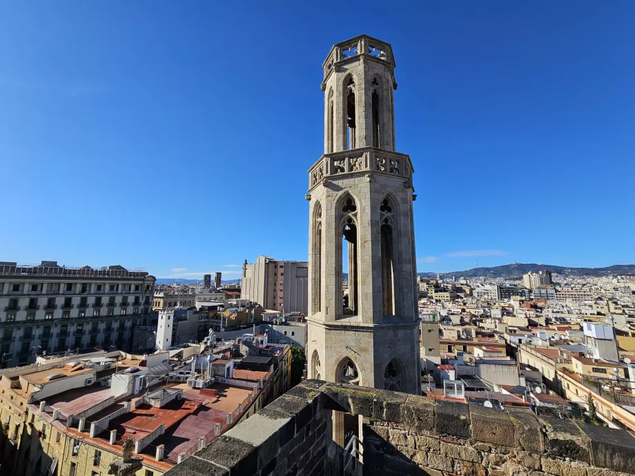 Blick vom Dach der Kirche Santa Maria del Mar