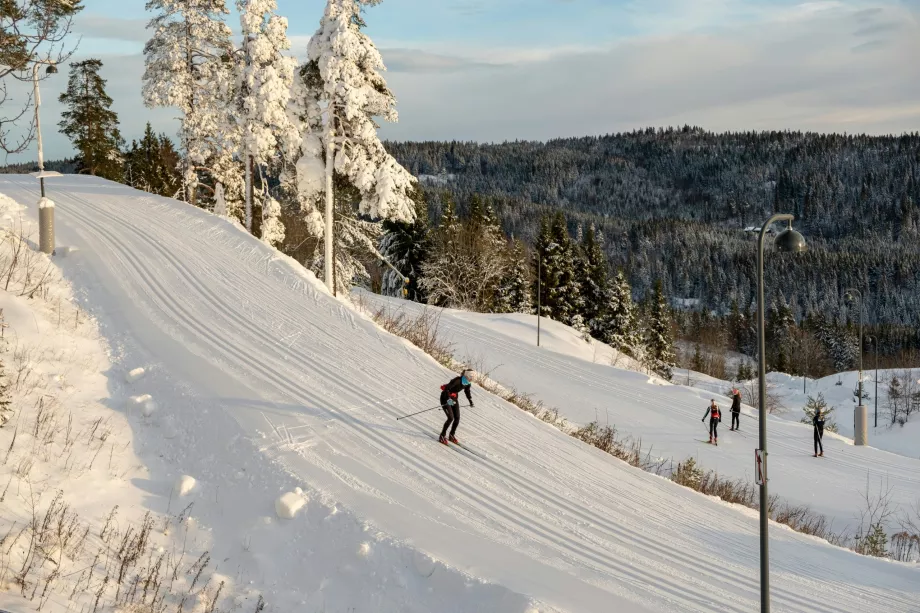 Skifahren am Holmenkollen