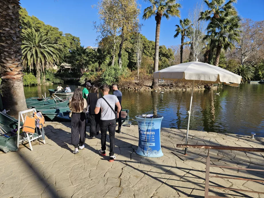 Bootsverleih, Parc de la Ciutadella