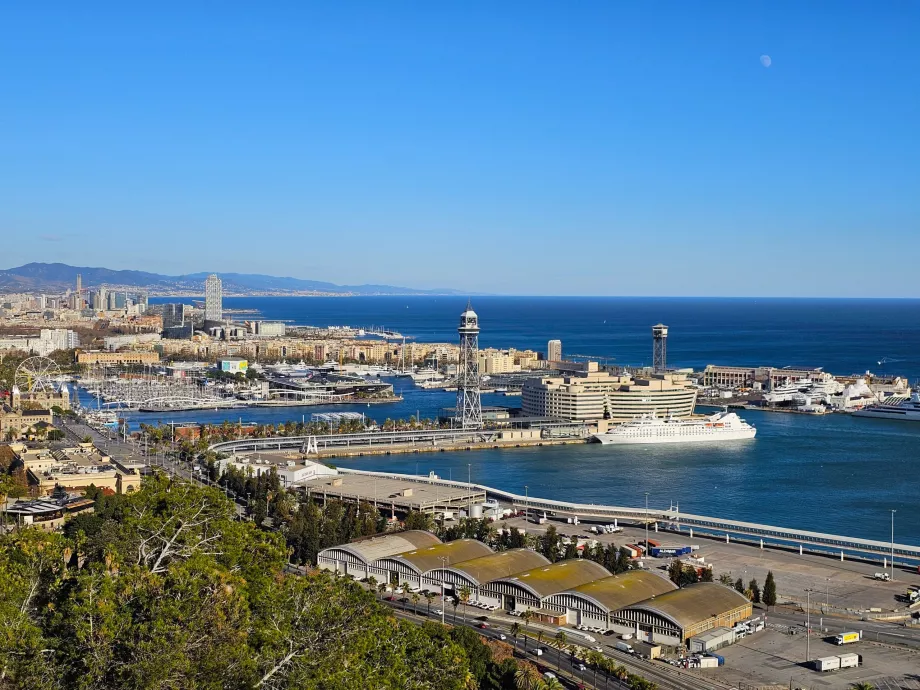 Blick auf Barcelona vom Montjuïc-Park aus