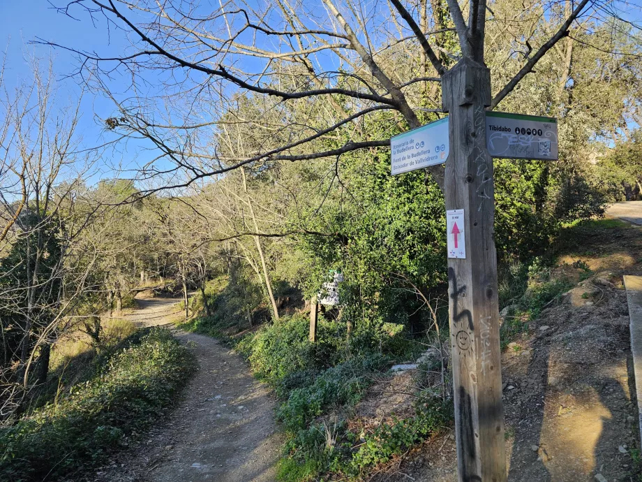 Turisitika in den Bergen von Tibidabo