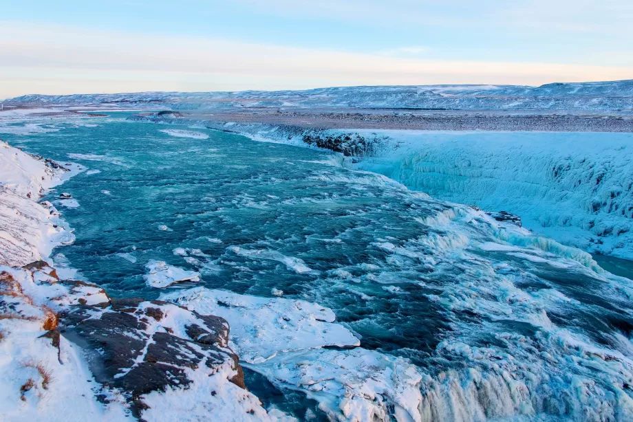 Gullfoss im Winter