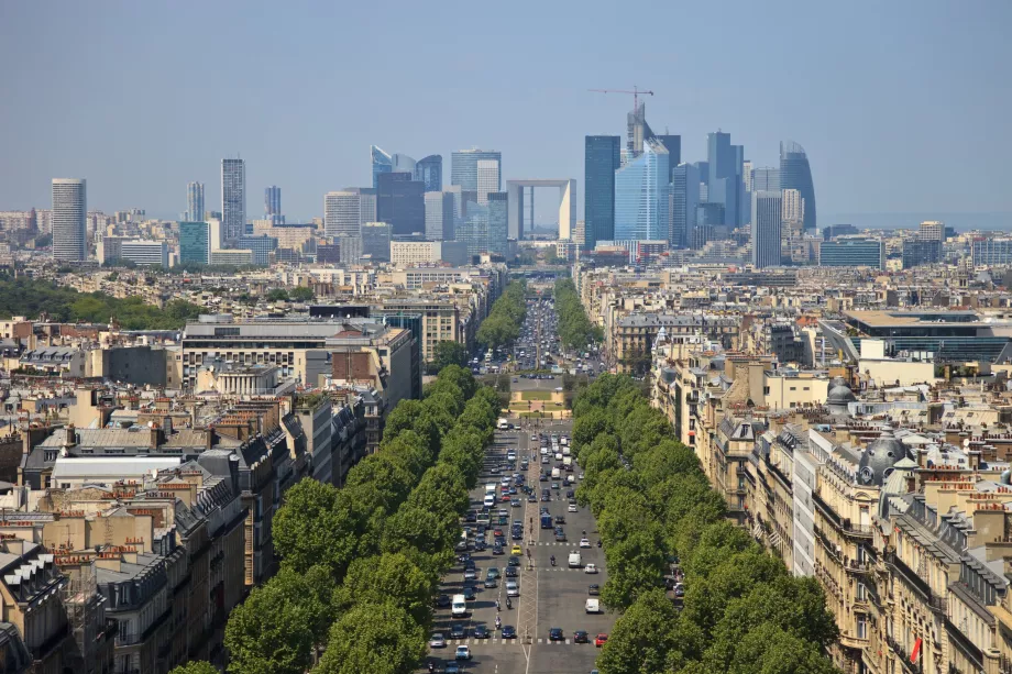 Blick vom Dach auf La Defense