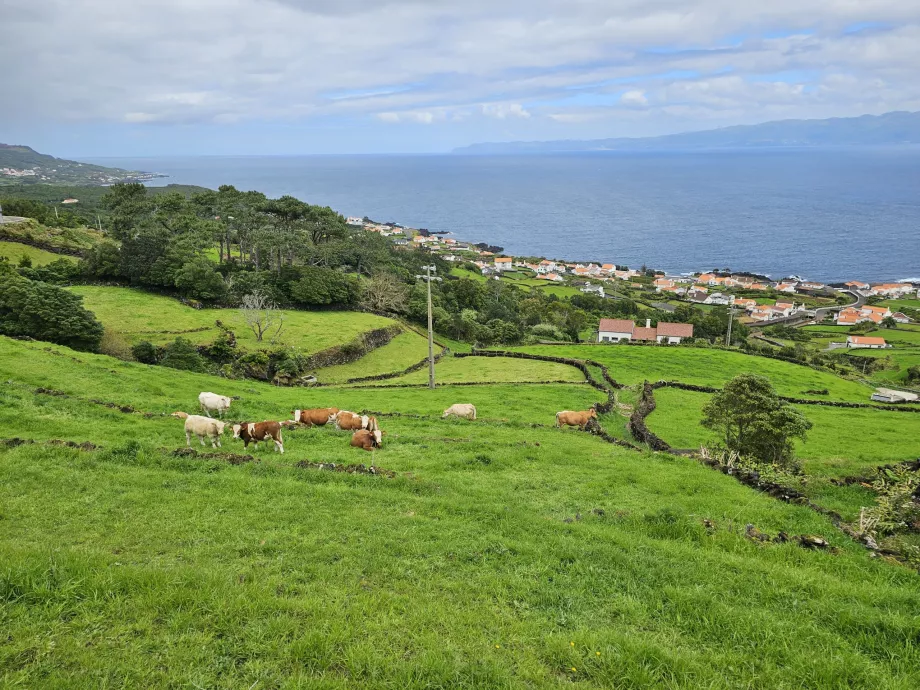 Blick auf das Dorf Prainha