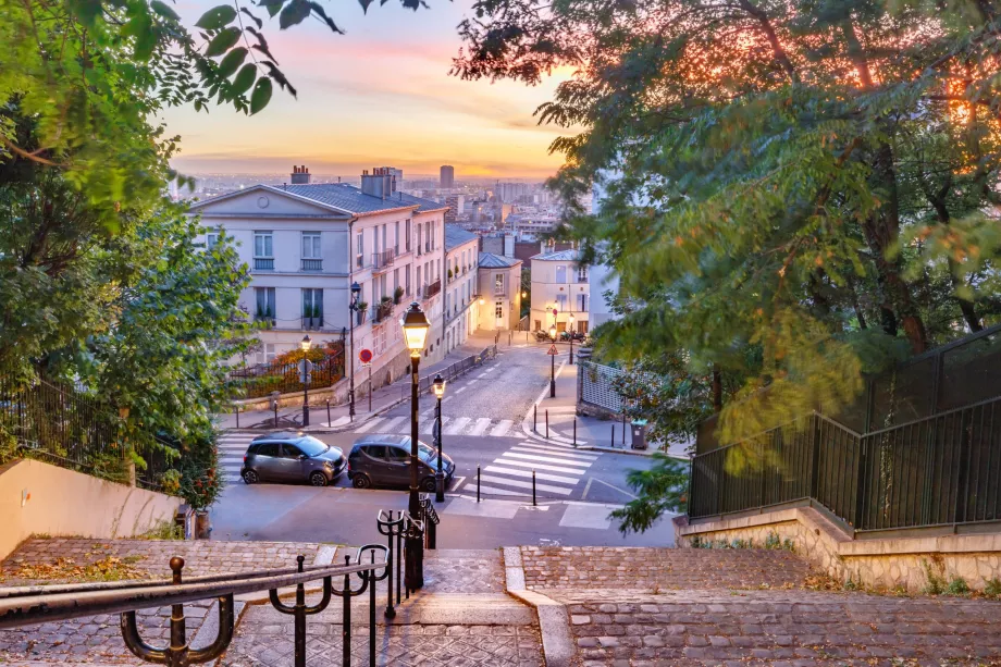 Die Treppe zum Montmartre