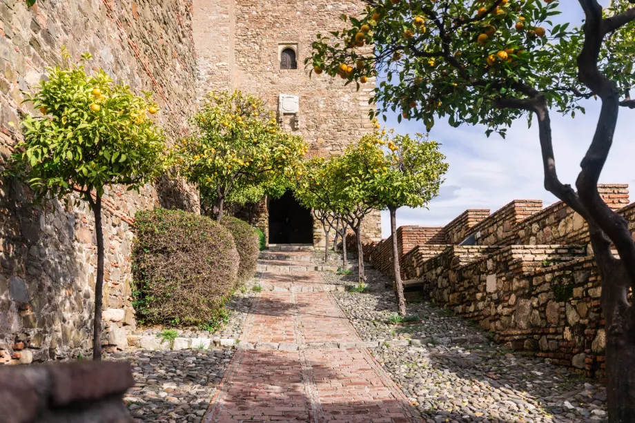 Alcazaba und Orangenbäume