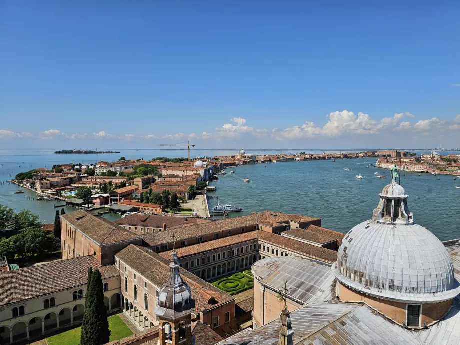 Blick von San Giorgio auf die Insel Giudecca