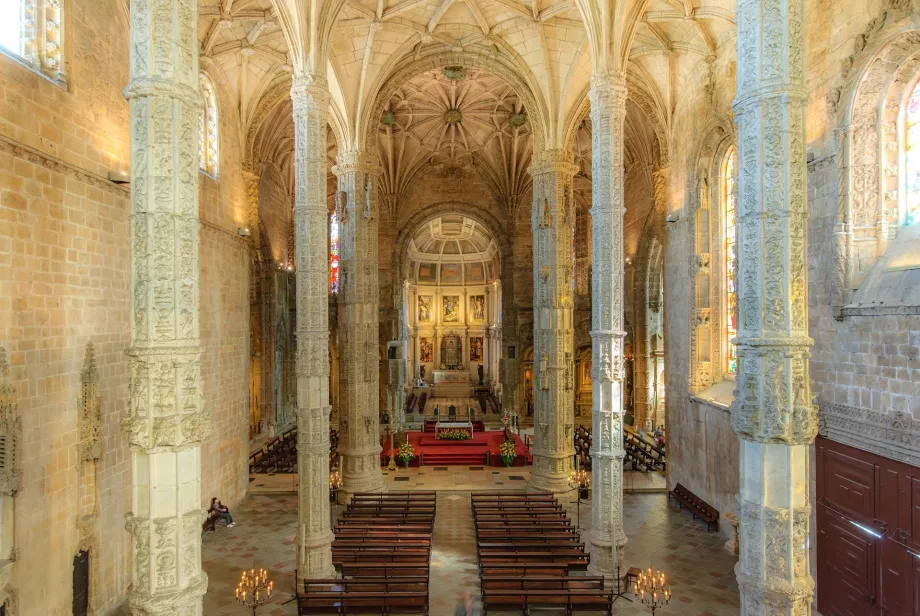 Innenraum der Kirche Santa Maria, Mosteiro dos Jeronimos