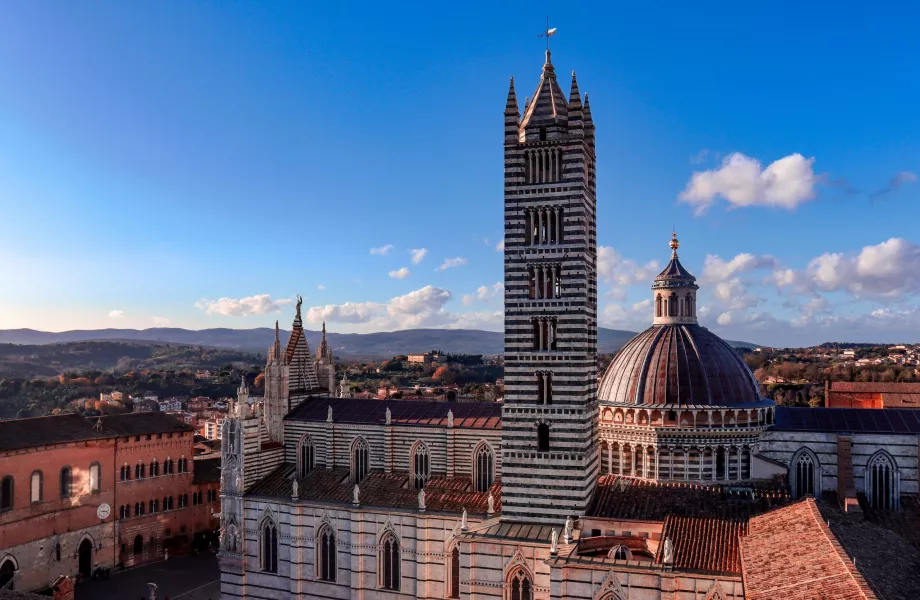 Der Dom von Siena vom Aussichtspunkt aus