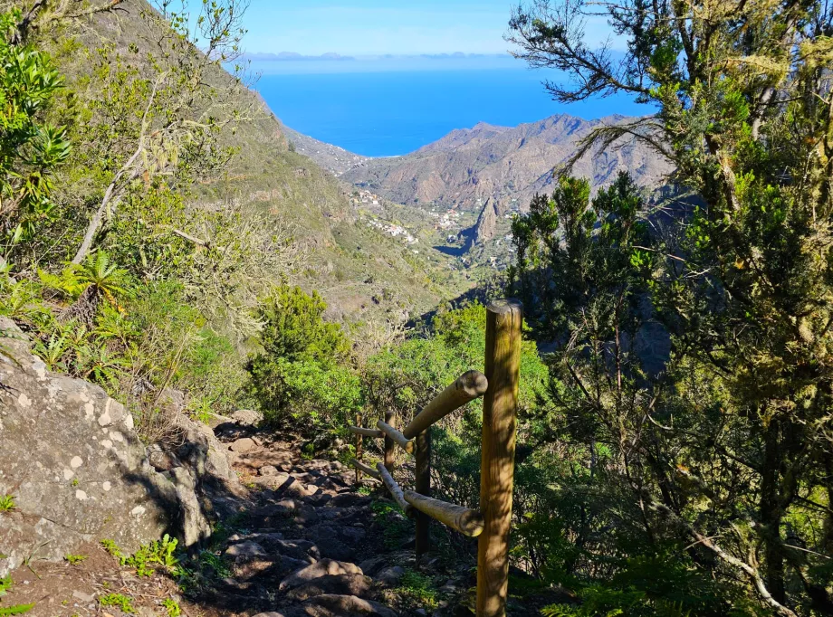 Blick vom Wanderweg El Cedro-Hermigua