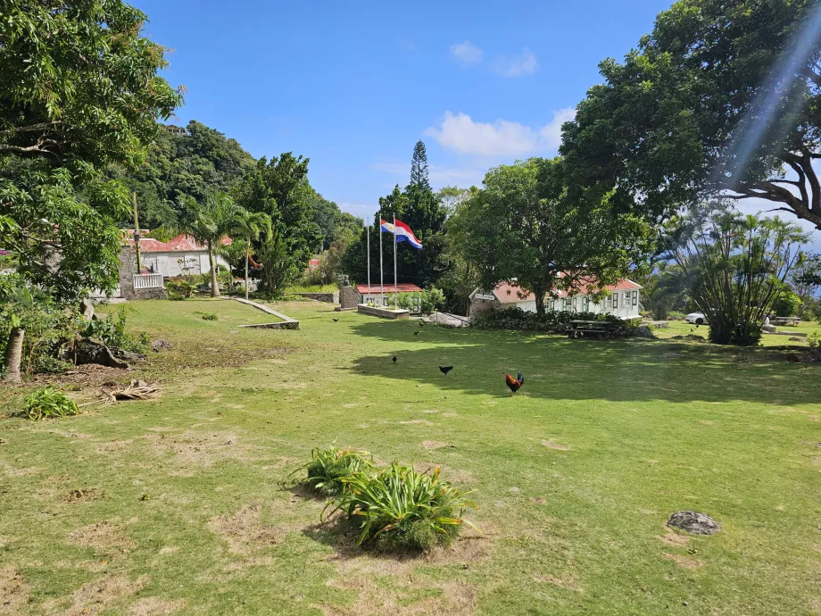 Öffentlicher Park vor dem Museum