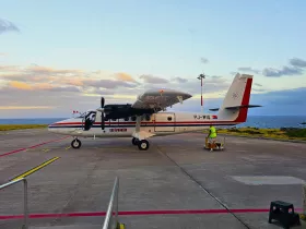 Winair, Twin Otter, Saba Airport