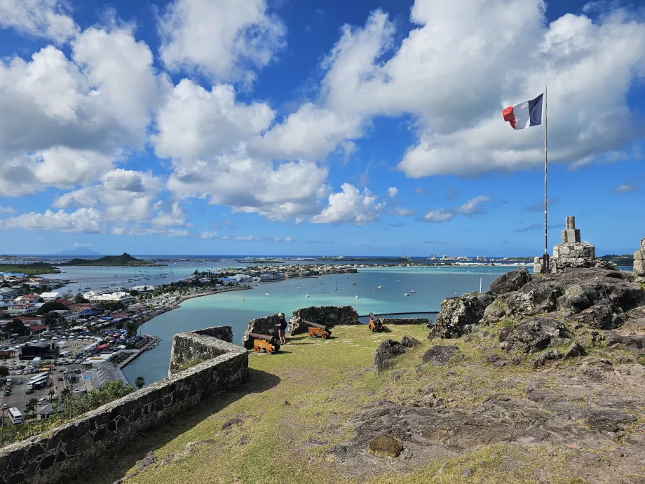 Blick vom Fort Louis, Marigot