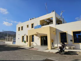 Das wichtigste und einzige Terminal des Flughafens Leros