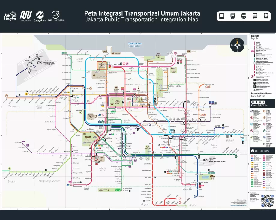 Bus-, Bahn- und U-Bahn-Plan