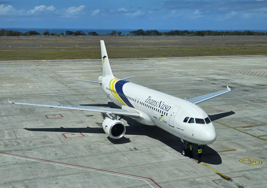 TransNusa, Airbus A320 in Yogyakarta YIA