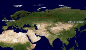 Neue Eznis Airways-Strecke von Prag nach Ulaanbaatar