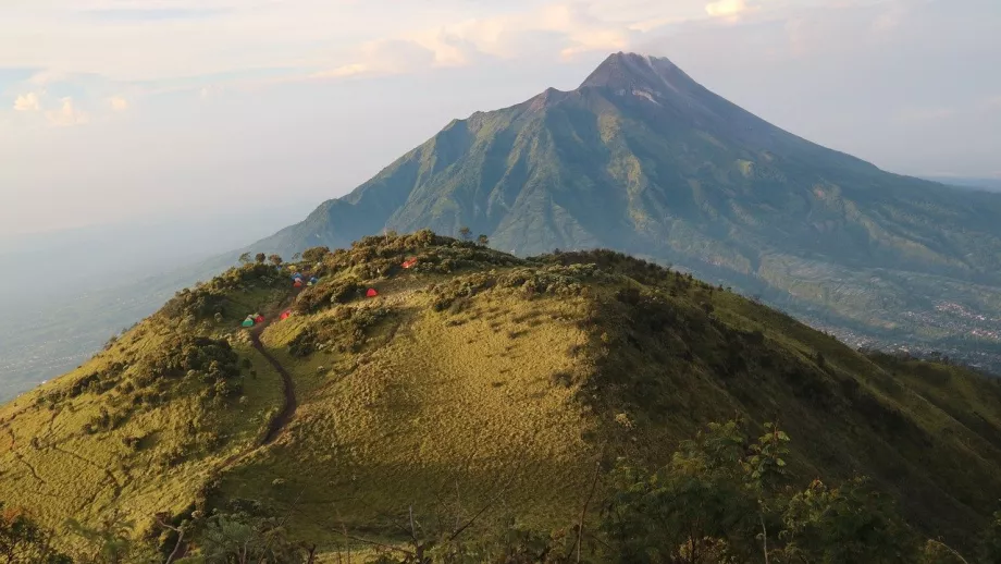 Zeltlager, Berg Merbabu