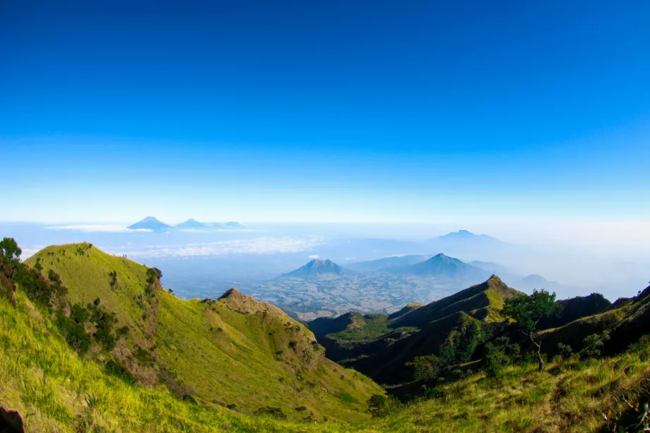 Ausblicke während der Besteigung des Mount Merbabu