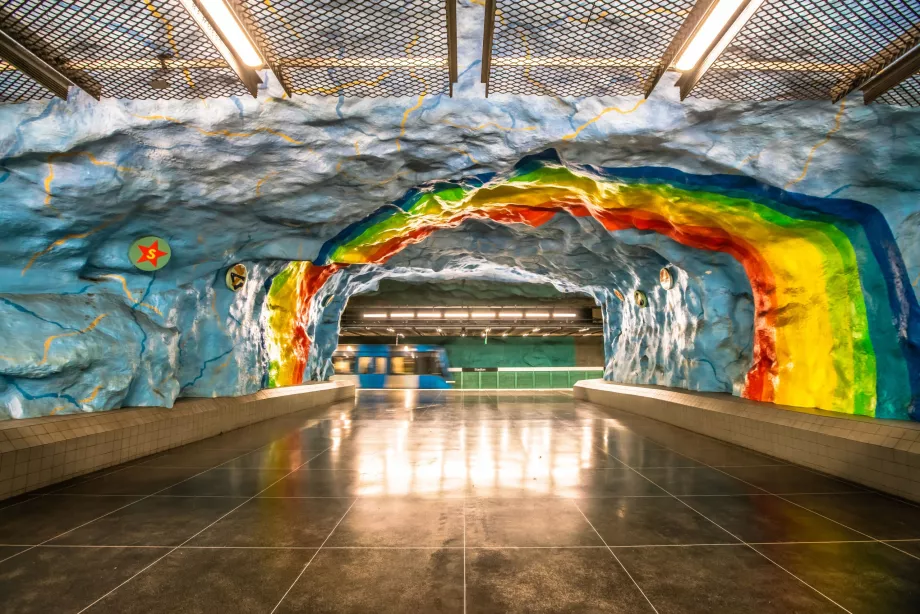 Die Kunstmetro in Stockholm