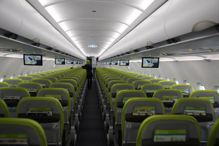 Interior of the A320 NEO SalamAir