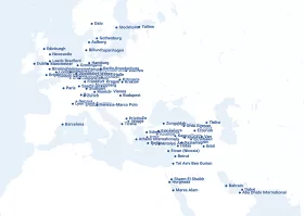 Route map of SunExpress airlines