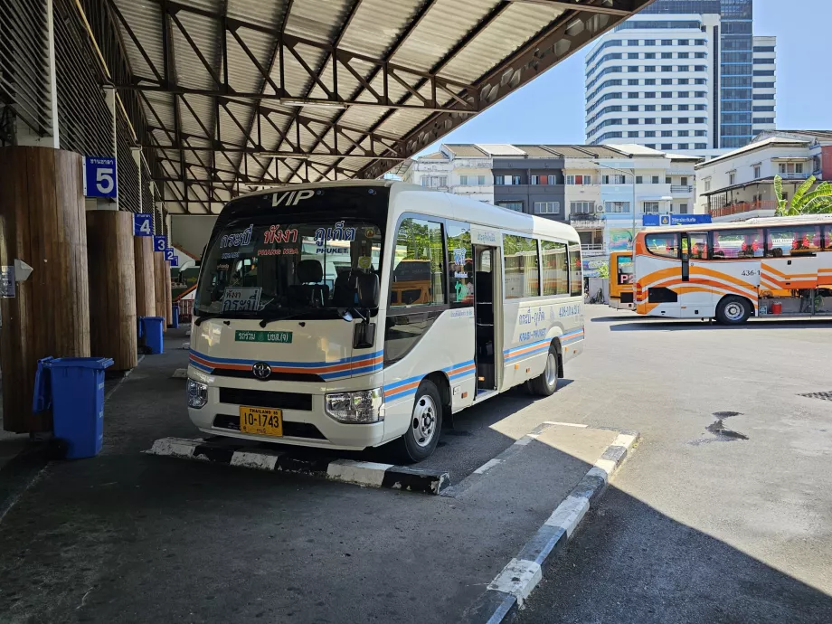 Bus nach Krabi vom Busbahnhof 1, Phuket Stadt