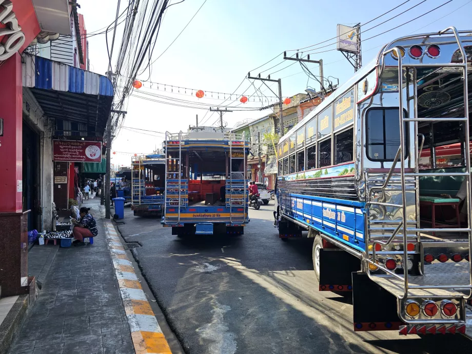 Busbahnhof, Blauer Bus, Phuket-Stadt