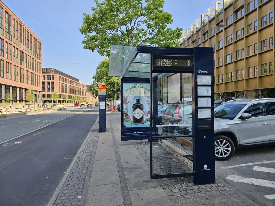 Bushaltestelle in Kopenhagen