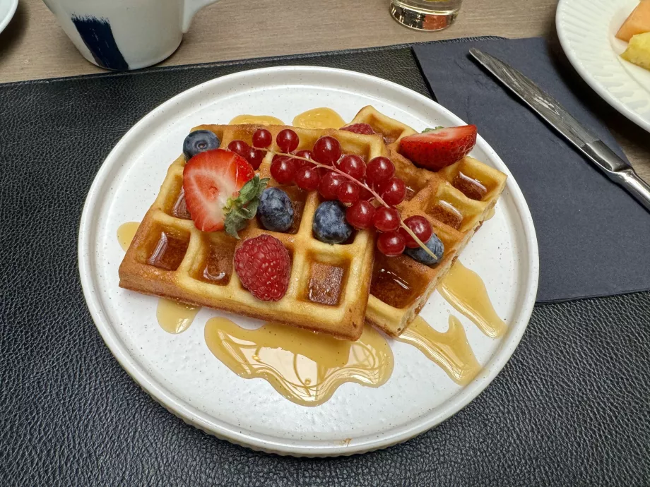 Belgische Waffeln mit Obst