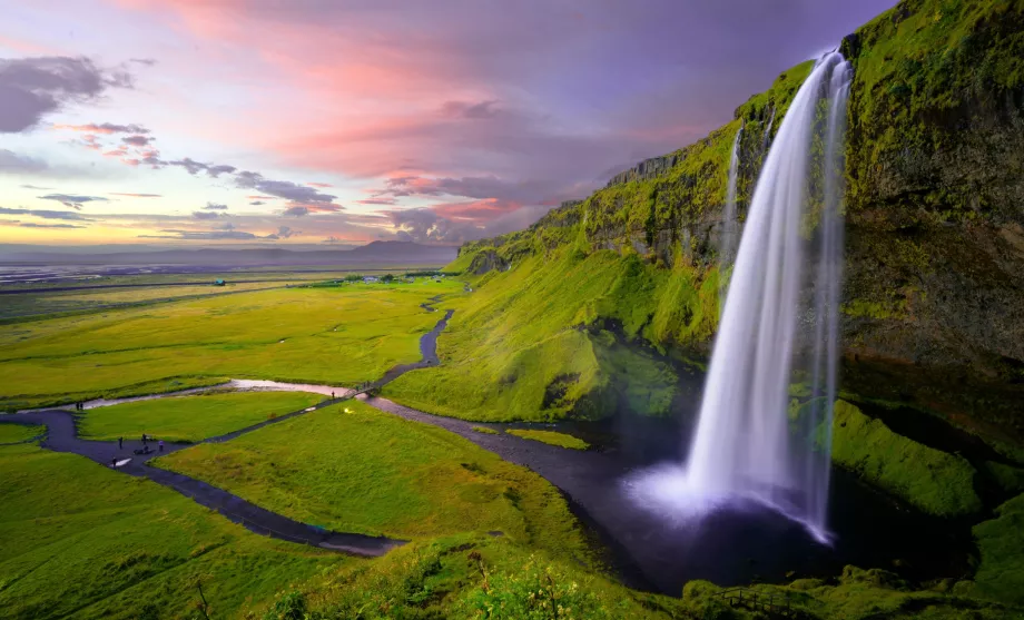 Blick auf den Seljalandsfoss