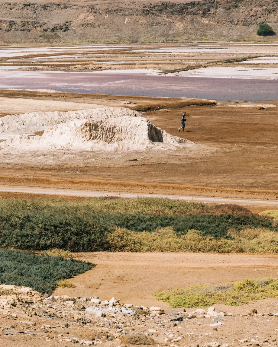 Blick auf die Salinas de Pedra Lume