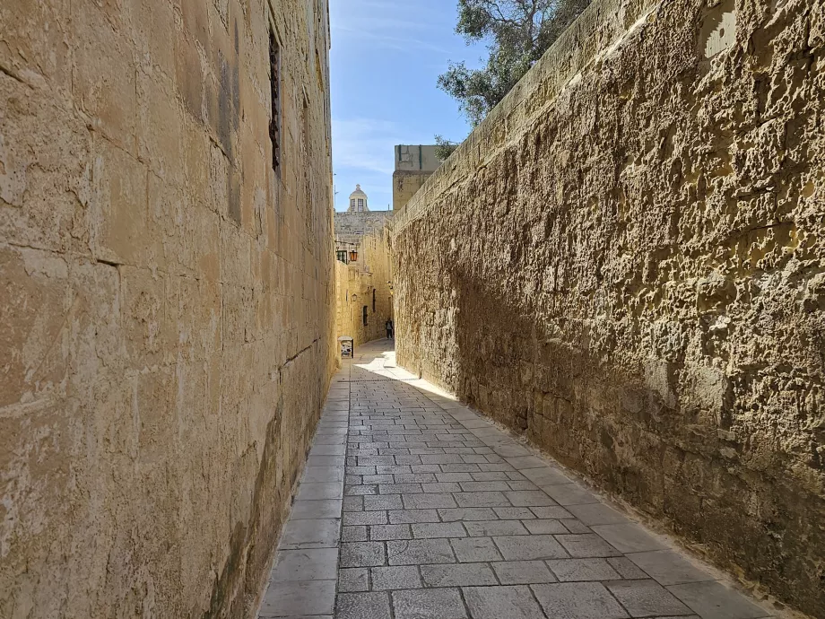 Die Straßen der Altstadt von Mdina