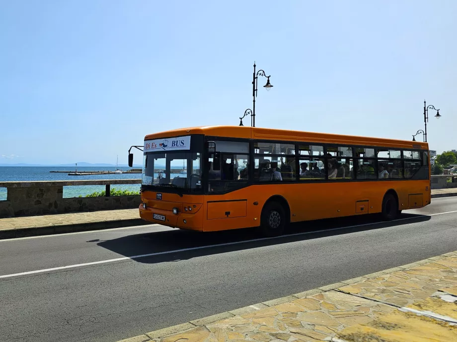 Bus in die Altstadt von Nessebar