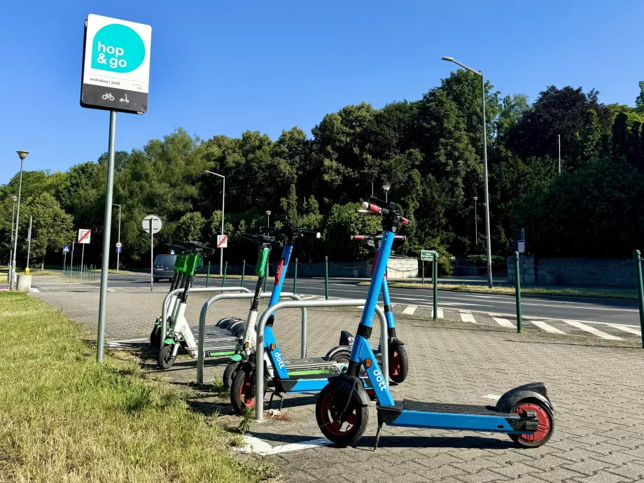 Elektro-Roller in Poznan